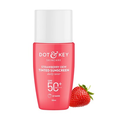Dot & Key Strawberry Dew Tinted Sunscreen SPF 50+ PA++++ (50ml) Free Shipping