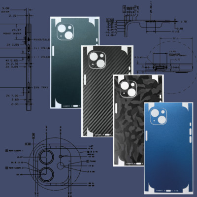 Für iPhone 15 14 13 12 11 Skin Schutzfolie Aufkleber