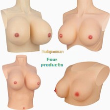 Silicone Breast Realistic Forms Fake C-G Cup Boobs For Crossdresser Drag Queen