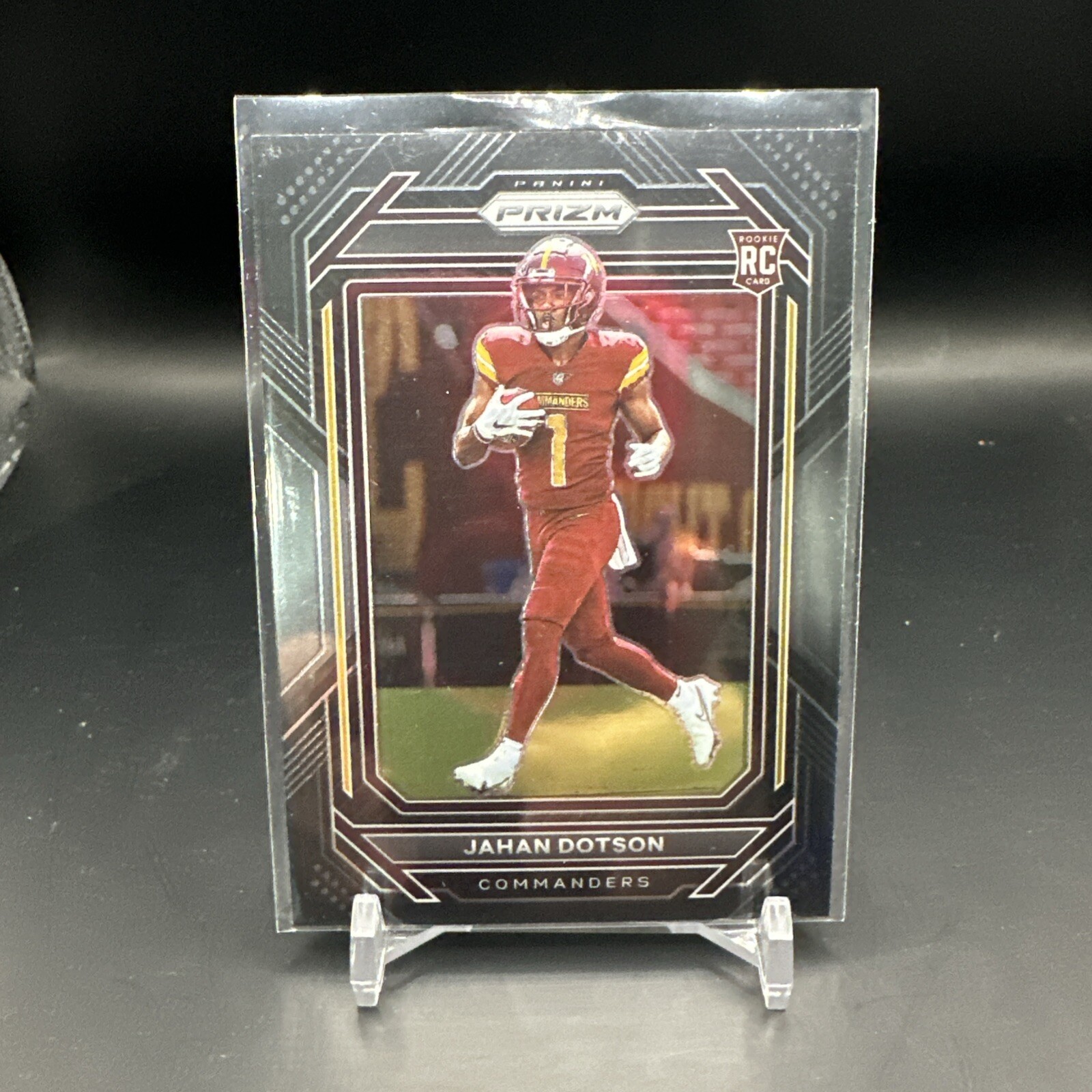 2022 Panini Chronicles Prizm Black Jahan Dotson RC #PB-15 Rookie Card