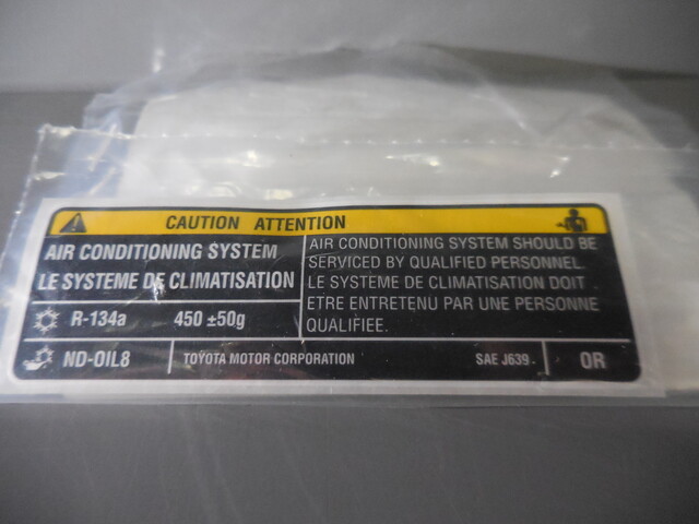 Toyota 8872302230 Genuine OEM AC Label for sale online | eBay