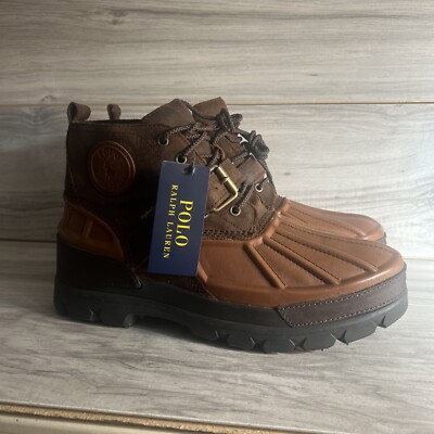 Polo Ralph Lauren Oslo Low Waterproof Leather Boot Mens Sz 11 NEW