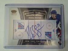 2012-13 Crown Royale DEREK STEPHAN Scratching the Surface Autograph NY Rangers