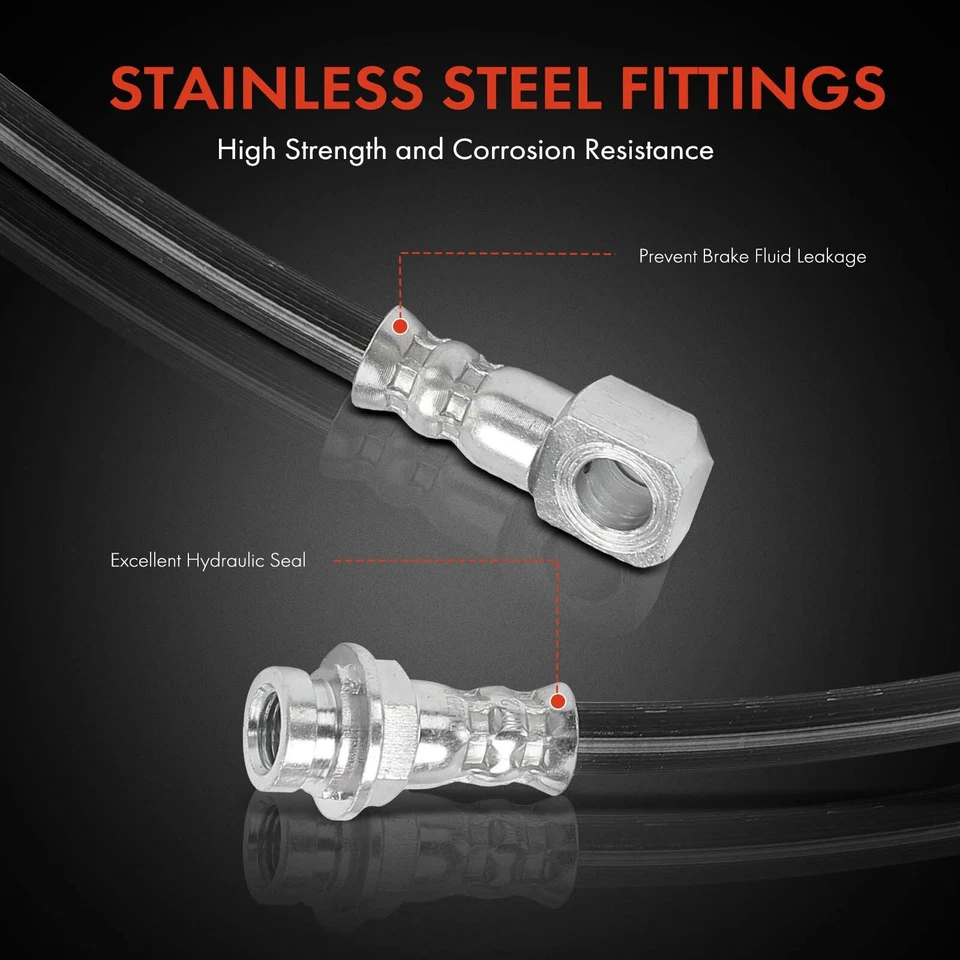 Задний гидравлический шланг левого и правого тормозов для Chevy Malibu Oldsmobile Pontiac Grand Am - Изображение 4 из 4