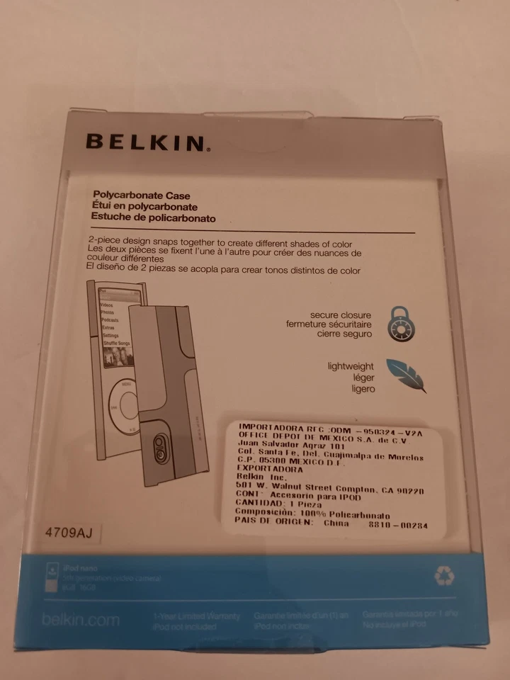 Belkin F8Z518 Shield Hue 2 Piece Polycarbonate Case For iPod Nano 5th Gen 8/16GB - Image 4 of 4