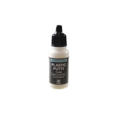 Vallejo 70400 Plastic Putty 18ml Bottle Water Soluble Acrylic for Model Kits