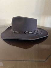 Akubra Imperial Quality Snowy River Pure Fur Felt Hat Size 55 Brown