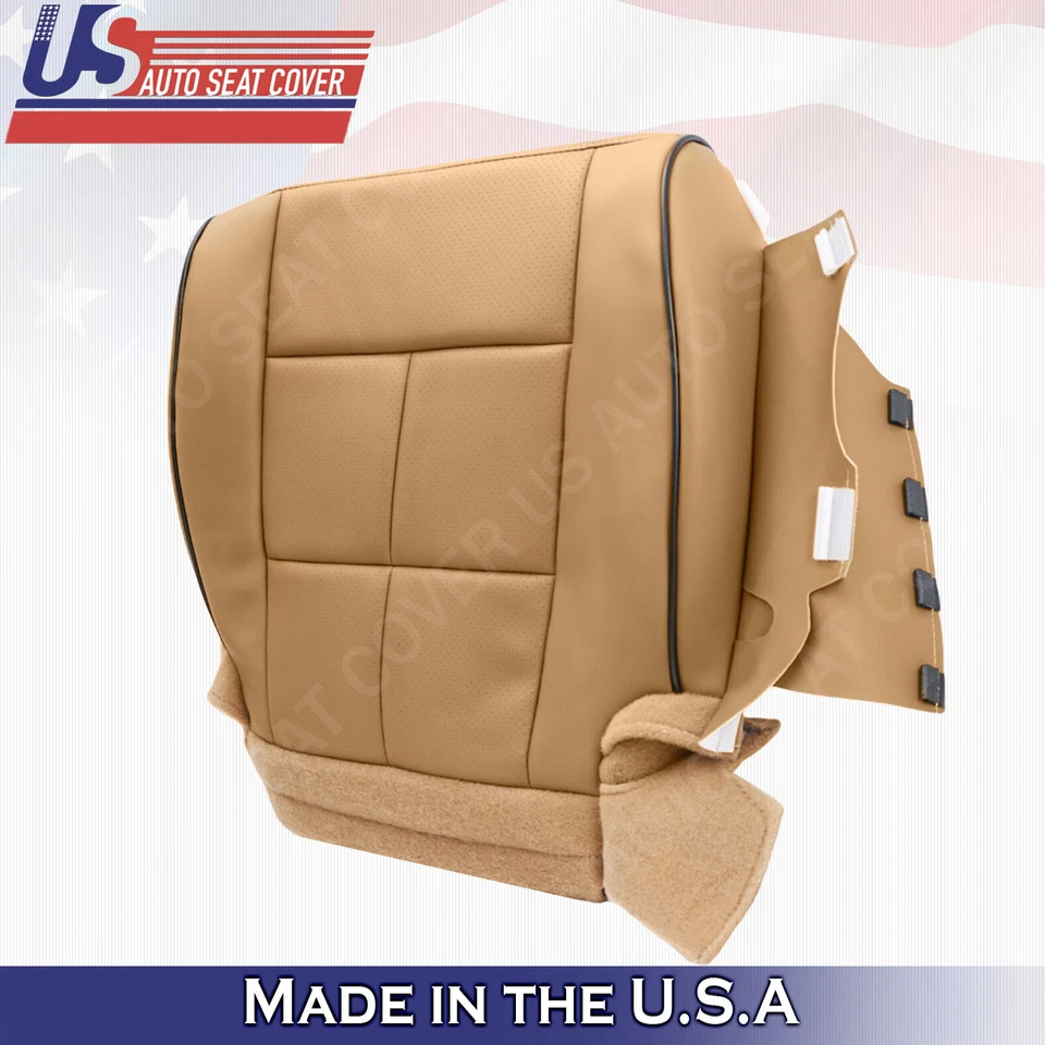 Lincoln Navigator 2011 a 2014 parte inferior delantera cubierta de cuero sintético cañón bronceado Foto 3 de 4