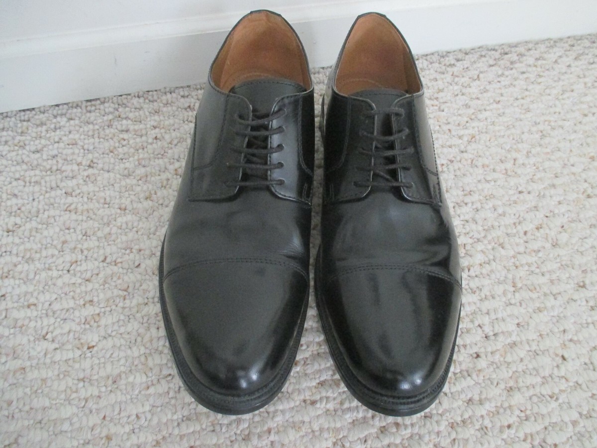 Bostonian Kinnon Cap Oxford Black Leather Shoes Size 11.5  display picture 2