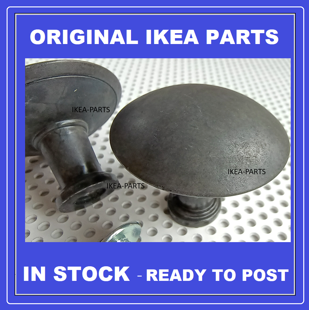 Ikea HEMNES knobs screws LARGER size diameter 32mm standard knob ORIGINAL  x2