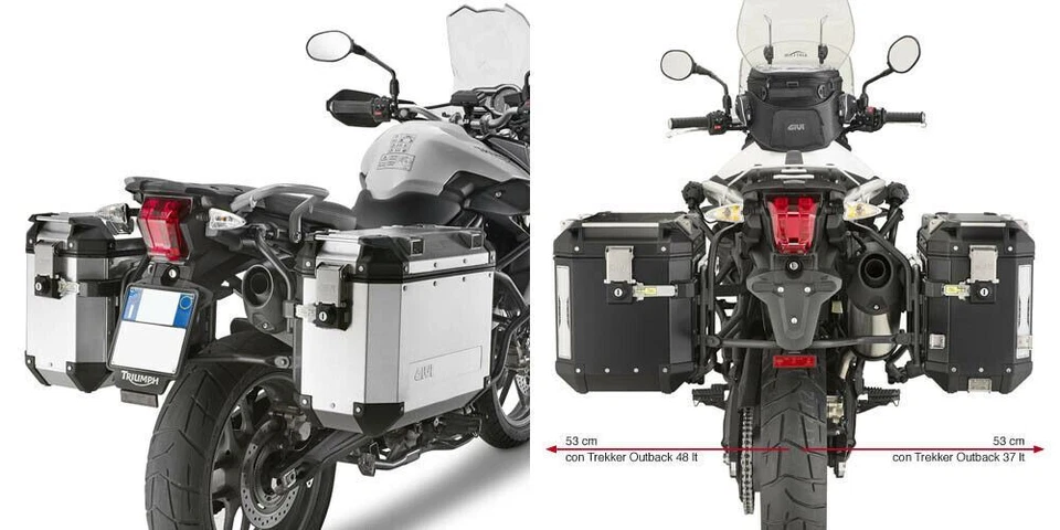 Cuadro de caja lateral monokey Givi PL6401CAM para Triumph Tiger 800 2011-2017 Foto 2 de 3