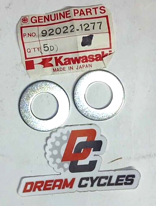 【m】 NOS GENUINE Kawasaki 92022-1277 Washer 16.8x3x1.6 KT KX KDX ZX QTY