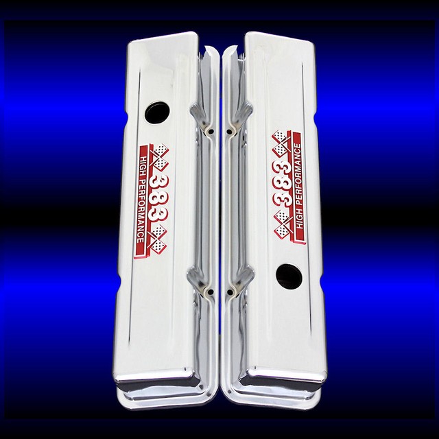 Chrome SBC Valve Covers For 383 Stroker Small Block Chevy Factory