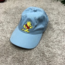 Vintage Disney Winnie The Pooh Hat Blue Golf Cap Strapback Sky Baby 90s Y2K