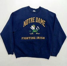 Vintage 90s Notre Dame Fighting Irish Crewneck Sweater Adult Size XL NCAA
