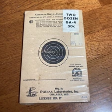 Outers National Rifle Association A-4 50ft Small Bore Rifle Targets 24 pack AL