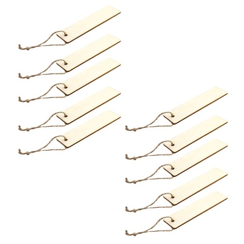 20 Pcs Graduation Gift Wooden Gift Labels Wood Blank Cutouts Bookmarks