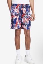 NWT Nike NESSB473-933 Men 9" Swim Shorts Brief-Lined Americana Red Blue Size XXL
