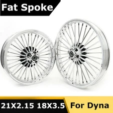 21x2.15 18x3.5 Fat Spoke Wheels Rims For Harley Dyna Wide Glide FXDWG Street Bob