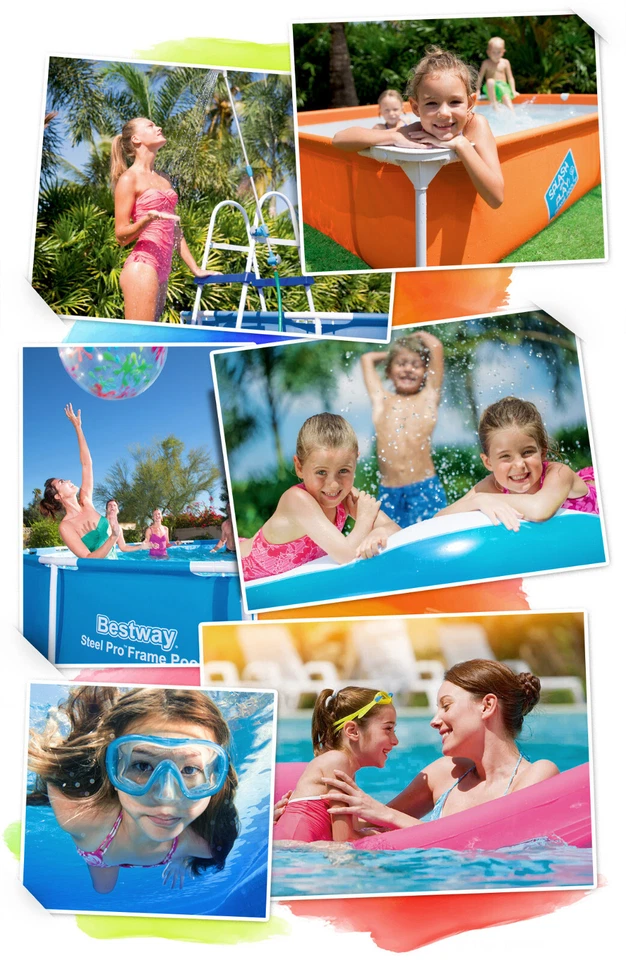 BESTWAY 6 in 1 Steel Pro Frame Pool Schwimmbecken Gartenpool Garten 366x76 56706 - Bild 2 von 4