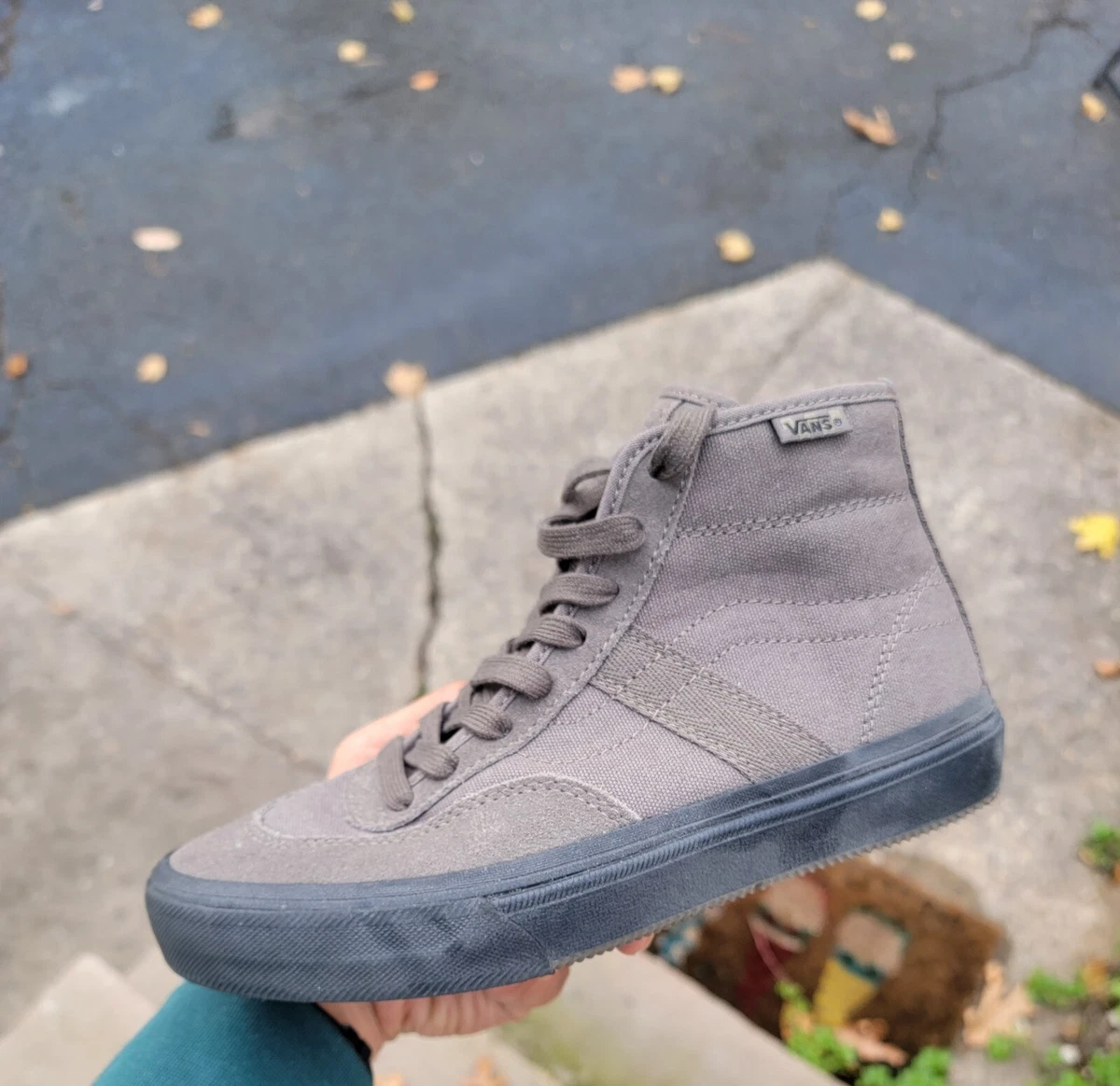 Vans top high grey