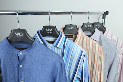Lot of 5 ETRO MILANO Dress Shirt Linen & Cotton Striped Solid Size 42-44