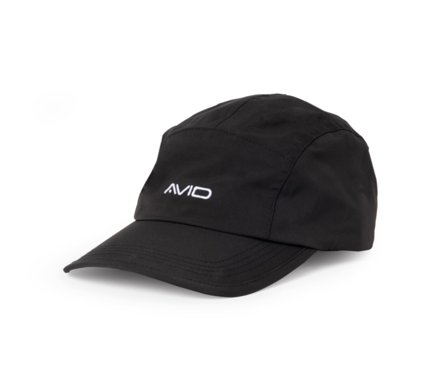 Avid Stealth Black Waterproof 5-Panel Cap - Carp Coarse Fishing - Free Delivery