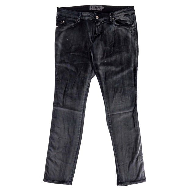 Daang Goodman Tripp NYC Womens Jeans Size 9 Black Skull Accent Denim