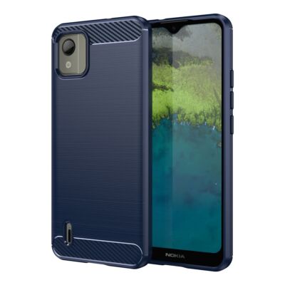 Handyhülle Schutz Case für Nokia C110 Cover Bumper Etuis Carbon Backcover Neu