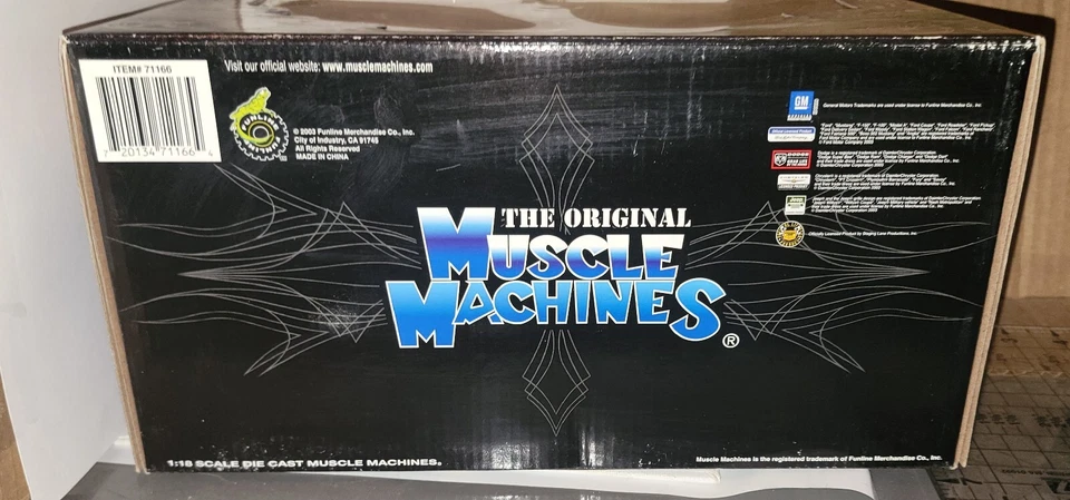 49 Mercury in Blue with Flames, Muscle Machine. Nice Box 1:18 scale - Image 3 of 3
