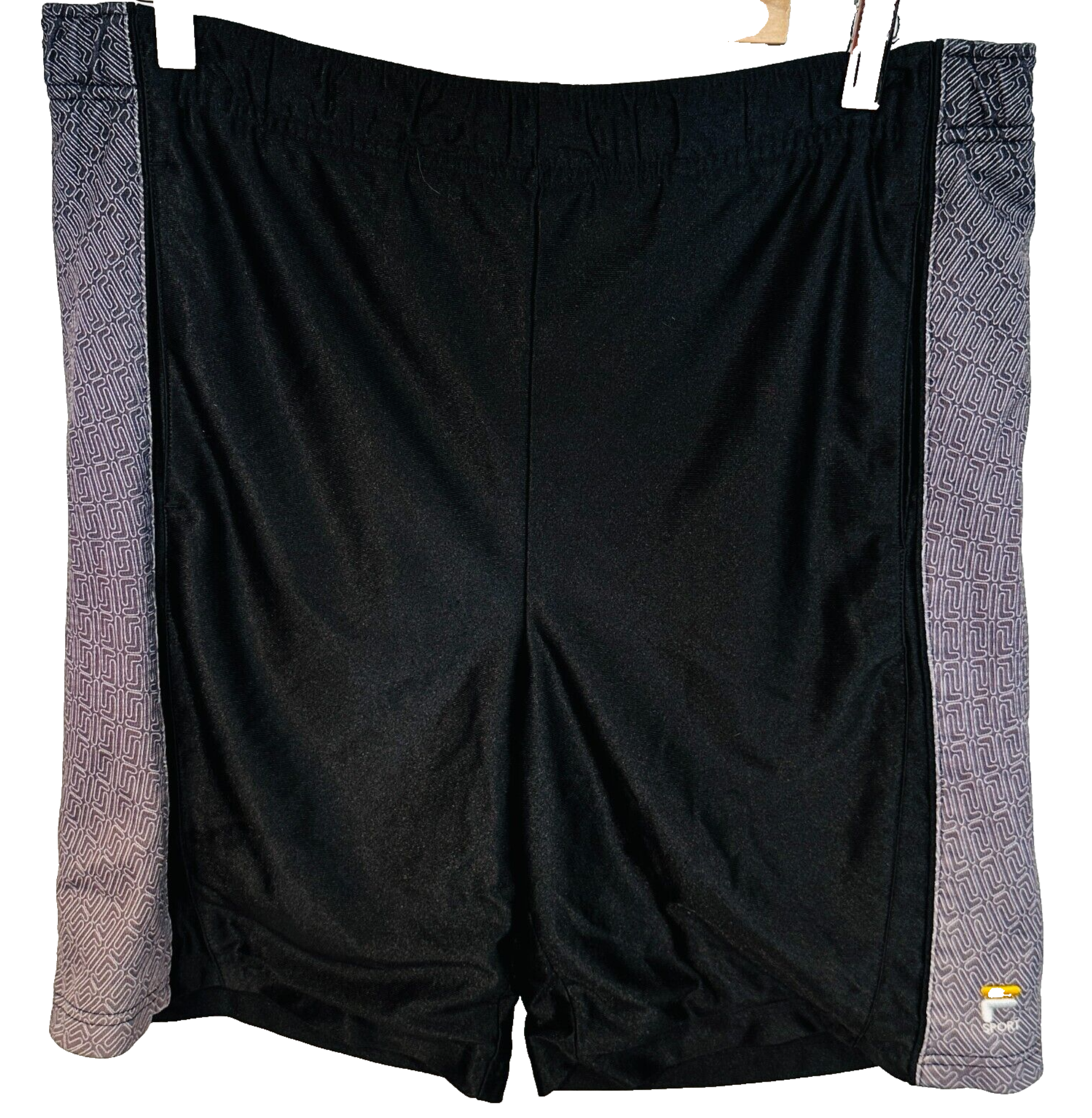 Pantaloncini Fila Sport Atletici Attivi Basket Palestra Corsa Nero Grigio Uomo Large