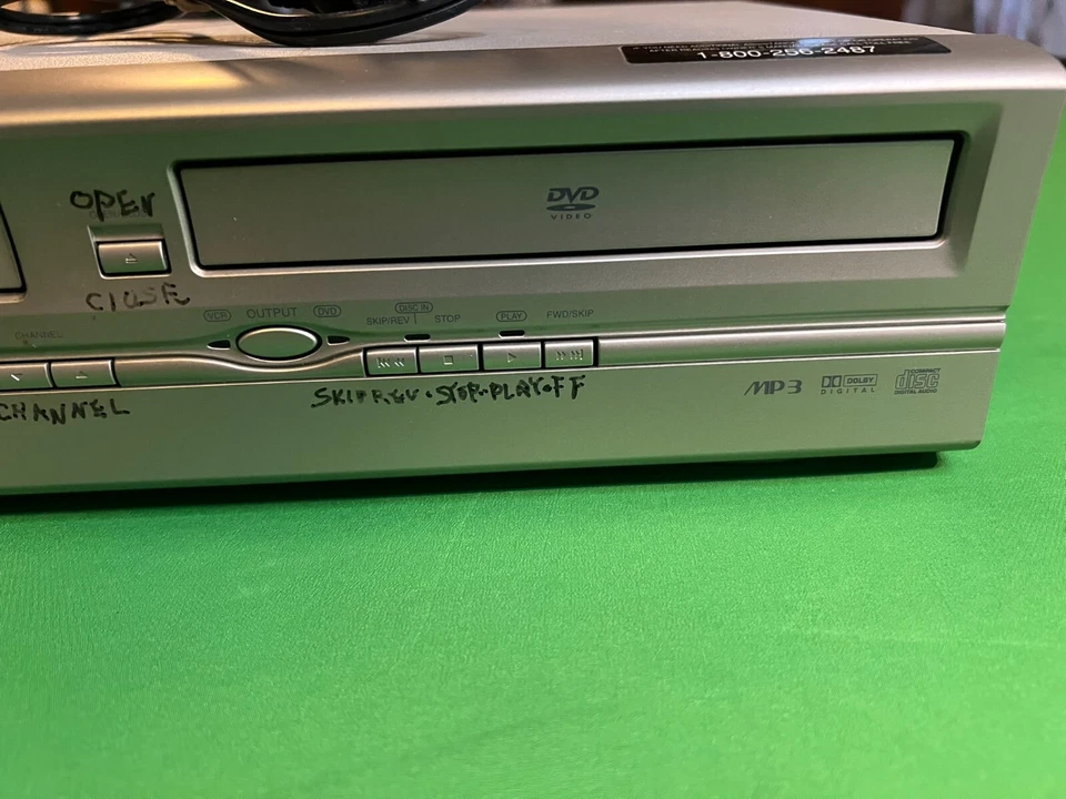 DVD VCR Combo Tested and Works! Emerson EWD2203 VHS Player - Image 3 of 4