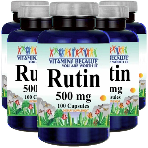 Rutin 500mg 5X100 Capsules by VB Top Quality - USDA Approved Facility - USA 10990₽