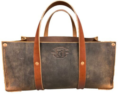 Woodman's Pal Crazy Horse Black Leather Tool Bag Tote