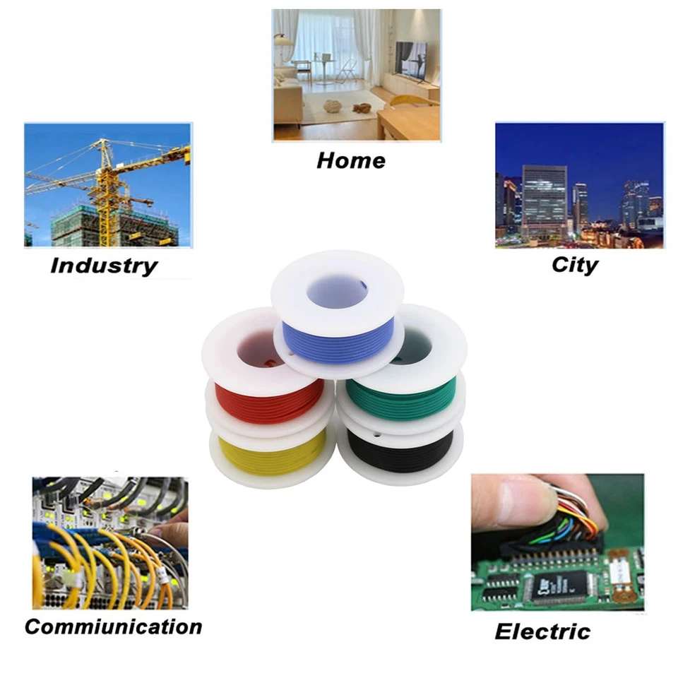 24 AWG Silicone Wire Kit 6 Colors 26.2ft Each - Tinned Copper 300V Ultra-Flex... - Image 4 of 4