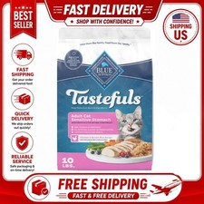 Blue Buffalo Tastefuls Sensitive Stomach Adult Dry Cat Food Chicken Rice 10 lb