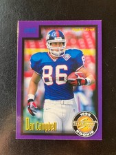1999 SCORE  DAN CAMPBELL ROOKIE CARD B. rookie card picture
