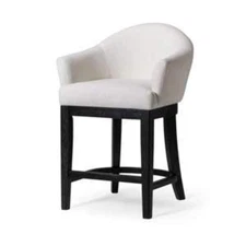 Maven Lane Open Box - 26" Maven Lane Isabella Swivel Counter Stool in Aged Black