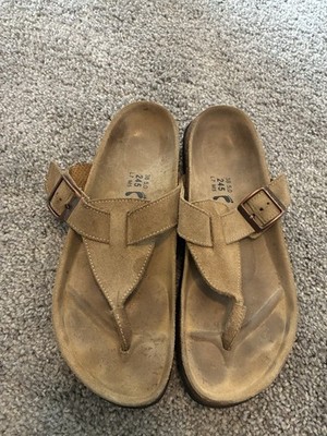 Birkenstock Betula Thong Beige Suede Flip Flop Sandals Size 38 W7 M5