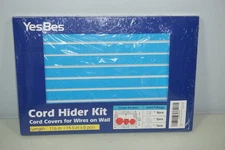 YesBes Cord Hider Kit Cable Raceway Paintable Wire Covers 116in Length White New