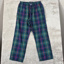 Polo Ralph Lauren Mens Plaid Pajama Pants Green Blue Red Cotton Sleep XL P501RL