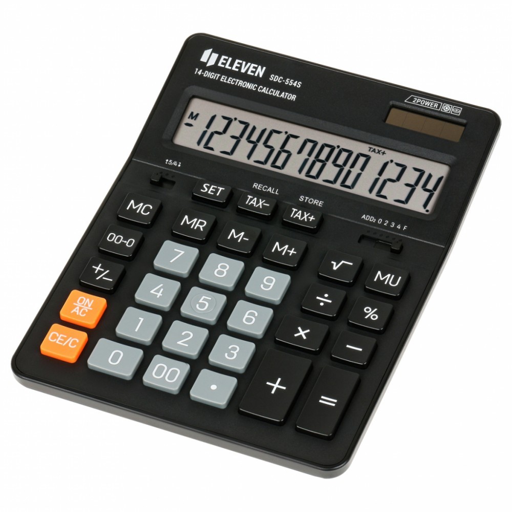 5904966860157 Офисный калькулятор SDC554S black ELEVEN 5590₽