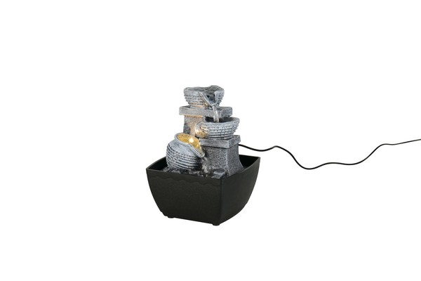 Reality Leuchten Tischleuchte Led Luma Bht 12X18X13 Cm Braun-image
