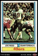 1974 Topps #488 Joe Reed 49ers RC Baylor / Mississippi St 7 - NM