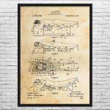 Chiropractic Table Patent Wall Art: Chiropractic Art, Therapist Gift, Nurse Gift