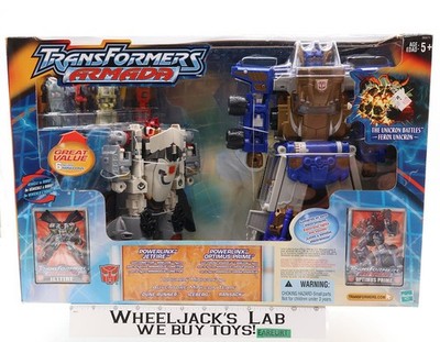 Powerlinx Thrust & Optimus Prime Transformers Armada 2003 Hasbro NEW SEALED