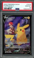 Pokemon TCG SWSH Lost Origin #TG16 Pikachu V Trainer Gallery Full Art PSA 10