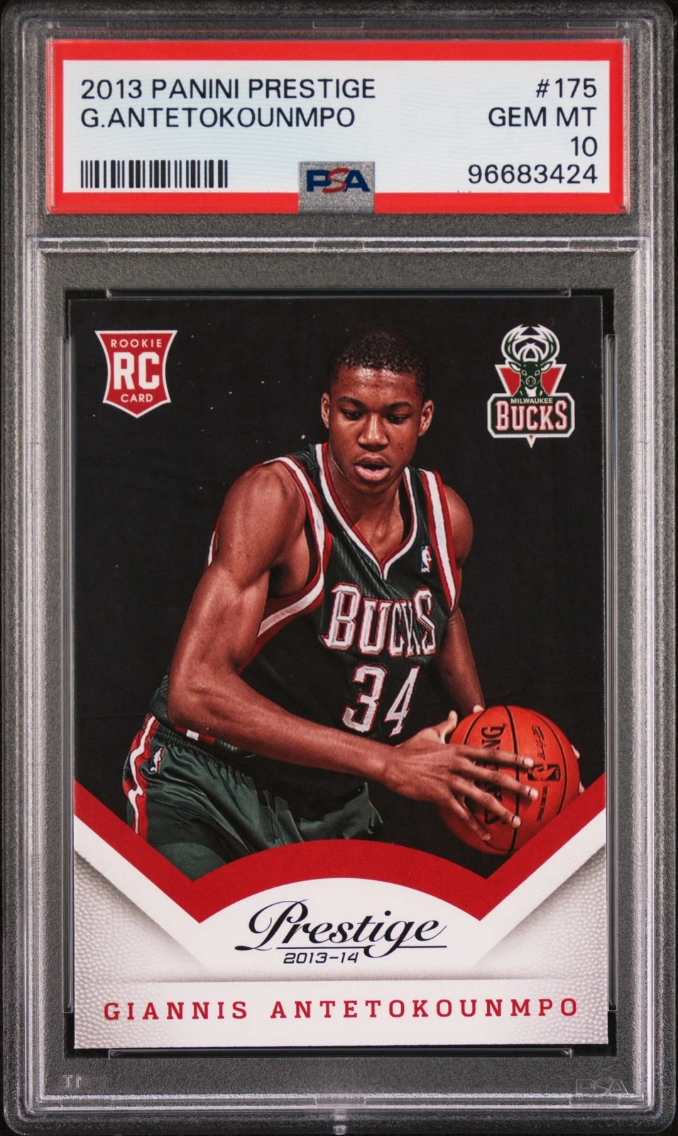 Giannis Antetokounmpo trading card