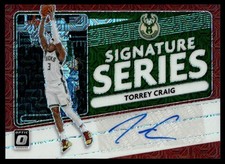 2020-21 Donruss Optic Signature Series Choice Auto Torrey Craig Auto Milwaukee