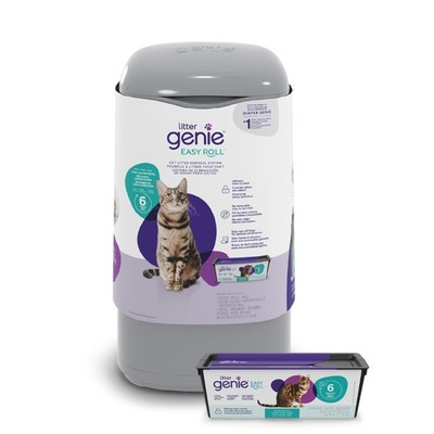 Litter Genie Easy Roll Cat Litter Disposal Pail | Odour Control, Refill Bags ...